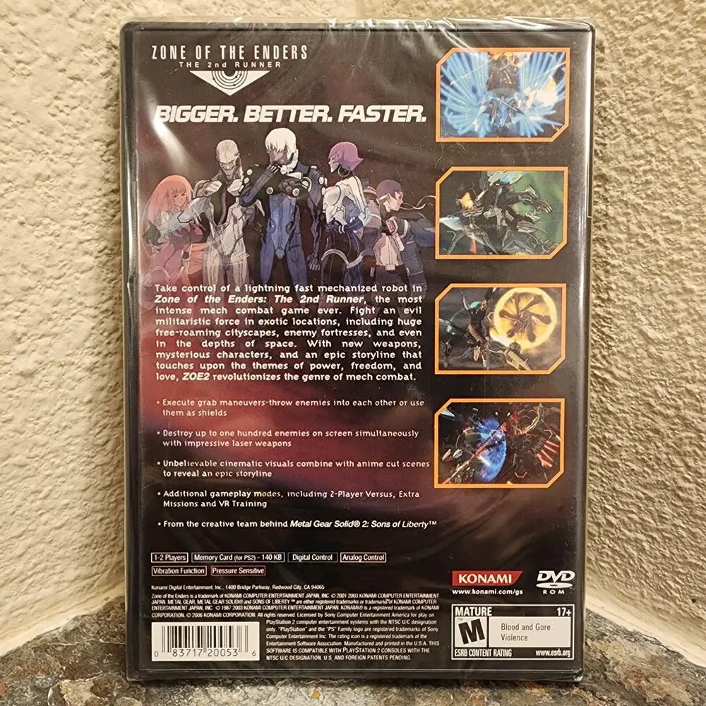 Game - Zone of the Enders: The 2nd Runner (NEW) - PS2 - Konami